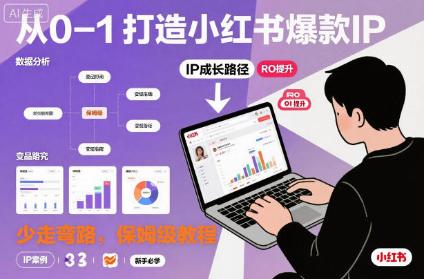 从0-1如何打造一个小红书爆款IP,少走弯路,保姆级教程-邪修侠