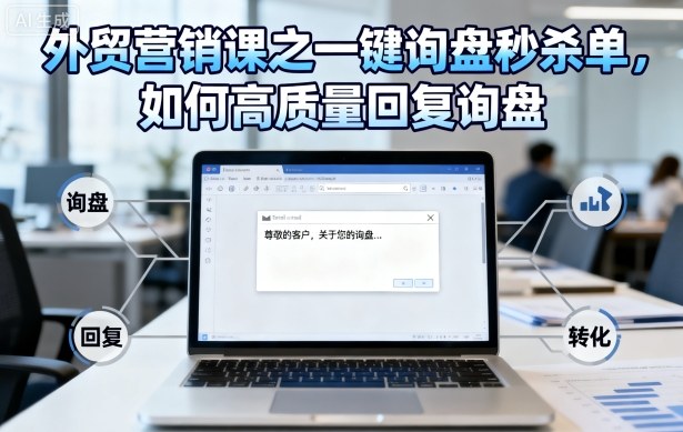 外贸营销课之一键询盘秒杀单,如何高质量回复询盘-邪修侠