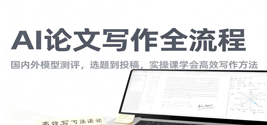 AI论文写作全流程,国内外模型测评,选题到投稿,实操课学高效写作方法-邪修侠