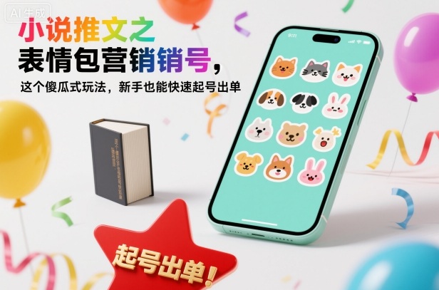 小说推文之表情包营销号,这个傻瓜式玩法,新手也能快速起号出单-邪修侠