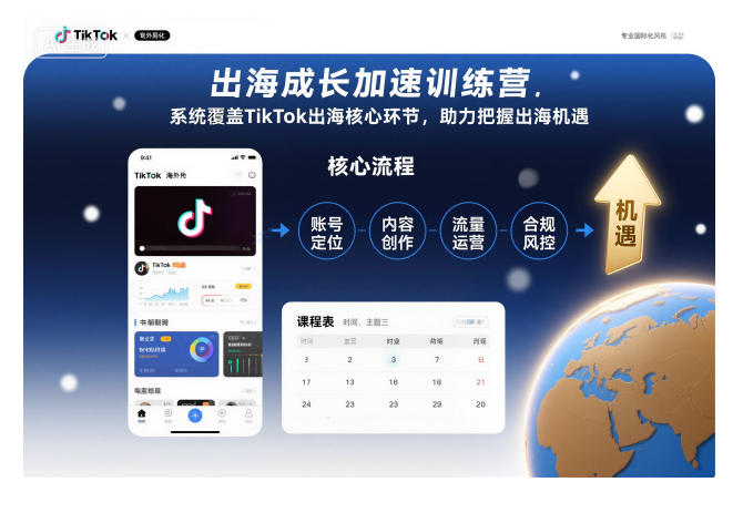 出海成长加速训练营,系统覆盖TikTok出海核心环节,助力把握出海机遇(更新)-邪修侠