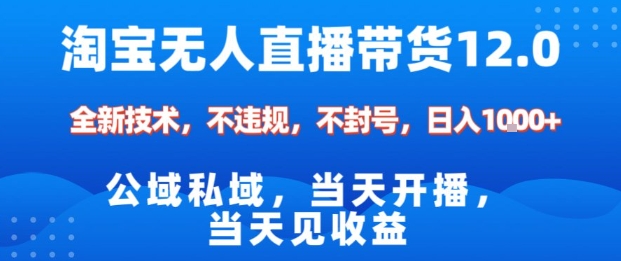 淘宝无人直播12.0,公域私域技术,不封号,不违规布局双十一流量风口,日入1k(独家技术)【揭秘】-邪修侠