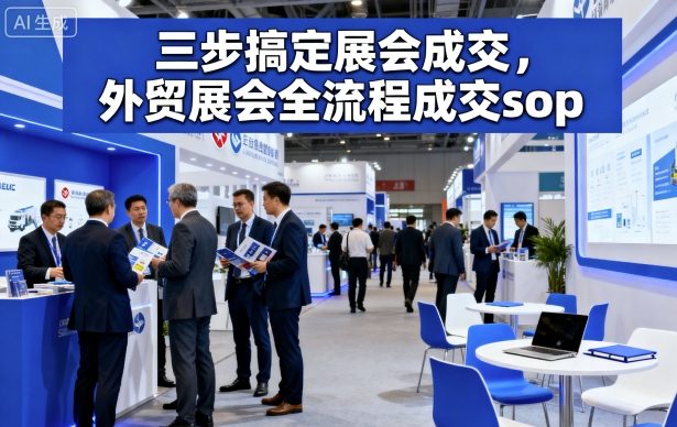 三步搞定展会成交,外贸展会全流程成交sop-邪修侠