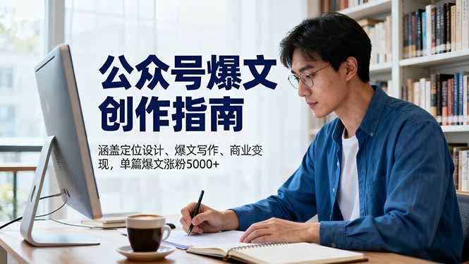 公众号爆文创作指南,涵盖定位设计+爆文写作+商业变现,单篇爆文涨粉5000+-邪修侠